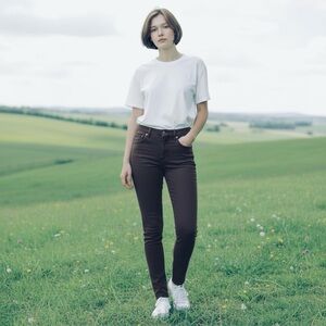 Paige Verdugo Ultra Skinny Brown Jeans Size 28